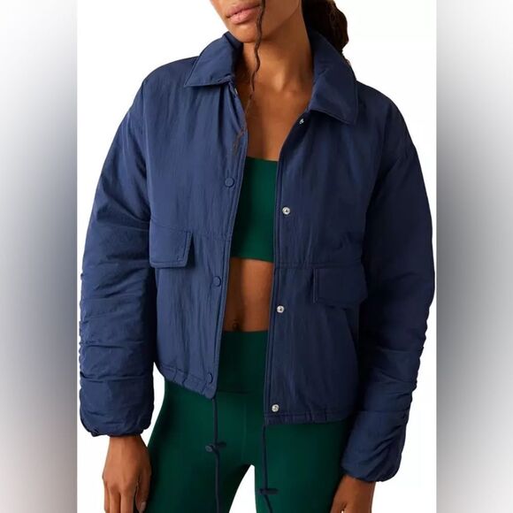 Free People FP Movement Women's Off The Bleachers Coaches Jacket - Picture 1 of 16